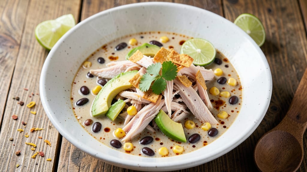 Chicken Salad Chick Tortilla Soup Recipe: Smoky Black Bean and Corn Fusion