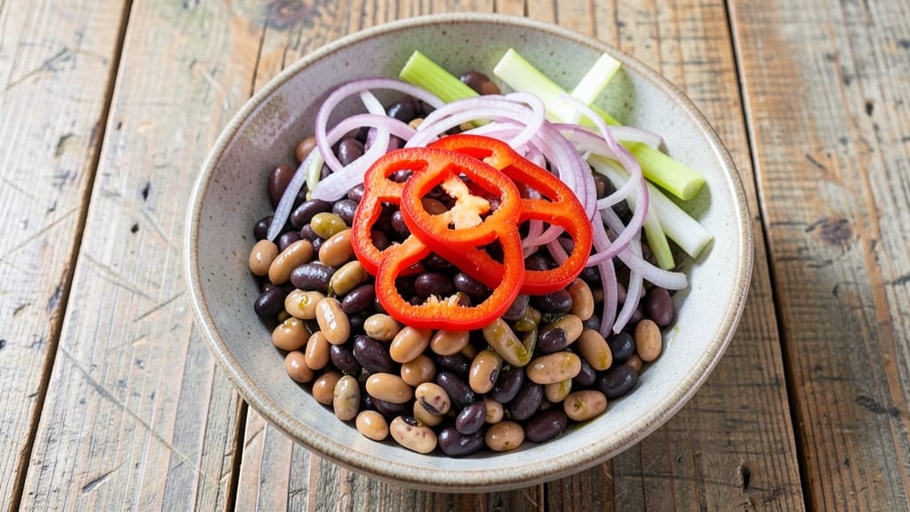 Cold Three Bean Salad Recipe: Bold Tri-Color Crunch Without Mayo