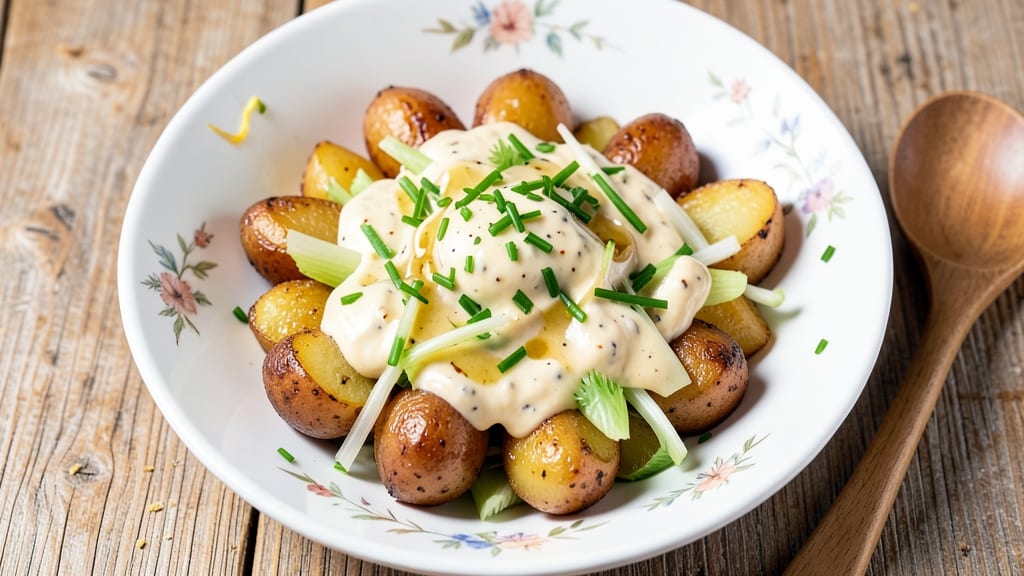 Chive Potato Salad Recipe: Fresh Herb Brightness With Crisp Celery Crowns