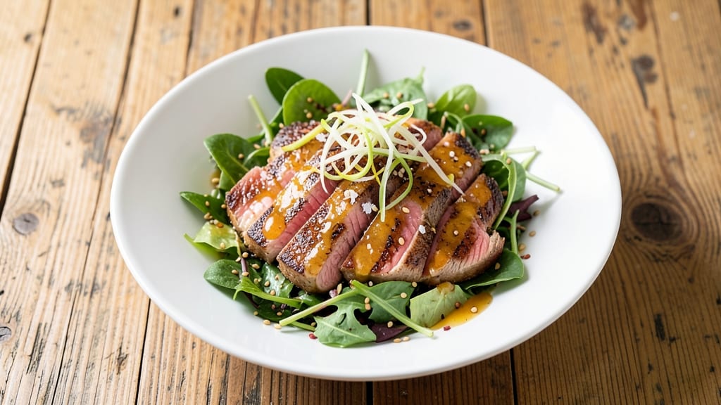 Ahi Tuna Steak Salad Recipe: Seared Rare with Citrus-Lime Zing