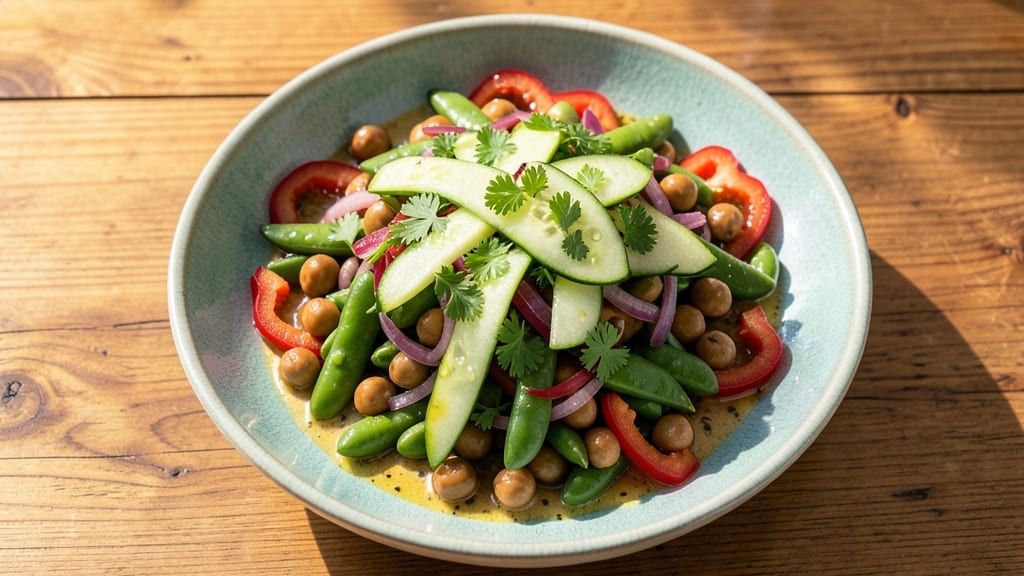 Chickpea Edamame Salad Recipe: Protein-Packed Crunch With Herby Zing