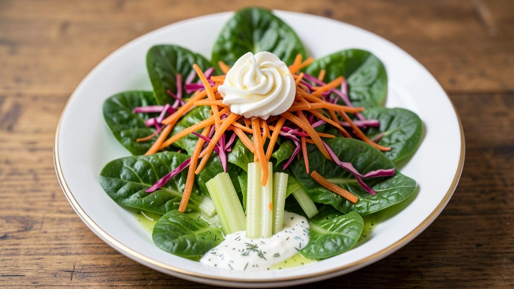 Christmas Tree Salad Recipe: Festive Celery Crowns and Creamy Herb Cheese Layers