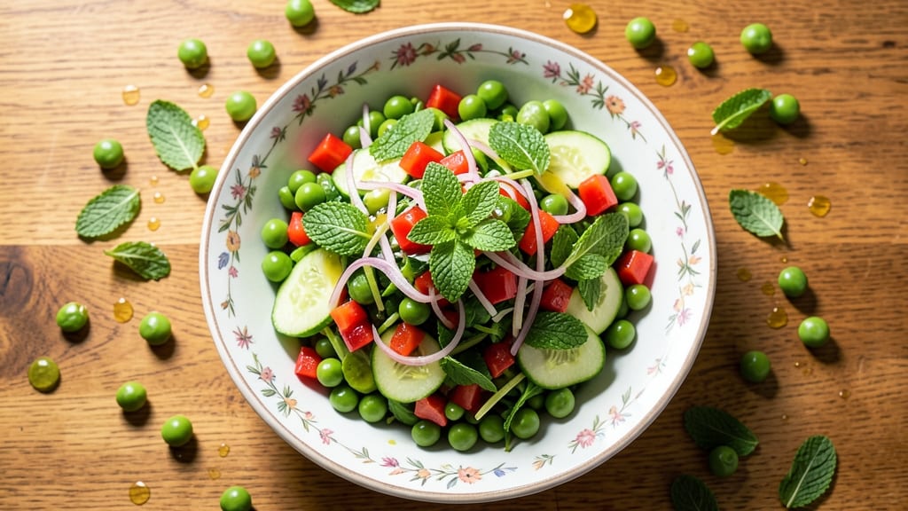 Vegan Pea Salad Recipe: Sweet Mint and Lemon Brightness in 15 Minutes