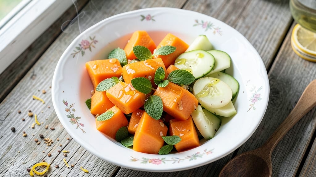 Cantaloupe and Cucumber Salad Recipe: Juicy Sweetness Meets Refreshing Crunch
