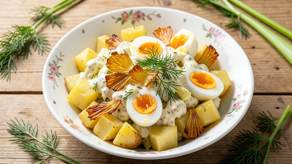 Claire's Potato Salad Recipe: Celery Crown Crunch and Smoky Herb Cream Cheese Magic