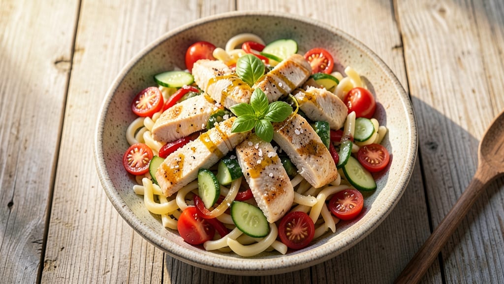 Chicken and Vegetable Pasta Salad Recipe: One-Pot Meal Prep With Bold Herb Zing