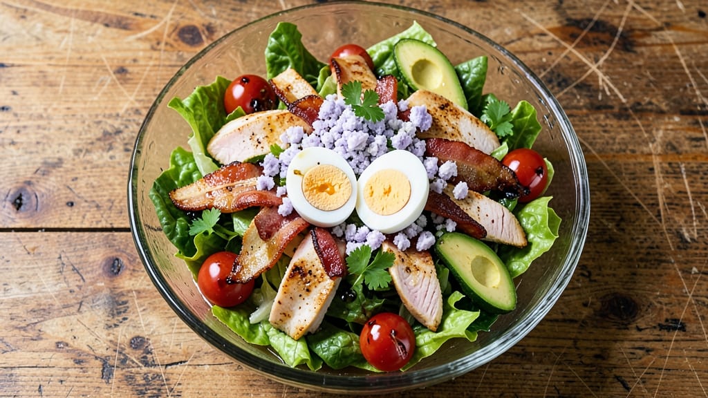 American Cobb Salad Recipe: Classic Layers With Crispy Bacon and Avocado