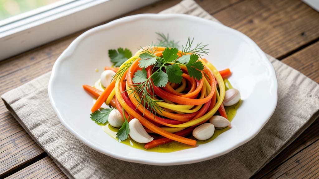Carrot Garlic Salad Recipe: Bright, Crunchy, and Herb-Infused Freshness