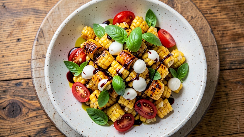 Caprese Corn Salad Recipe: Sweet Tomatoes, Creamy Mozzarella, and Basil Bliss