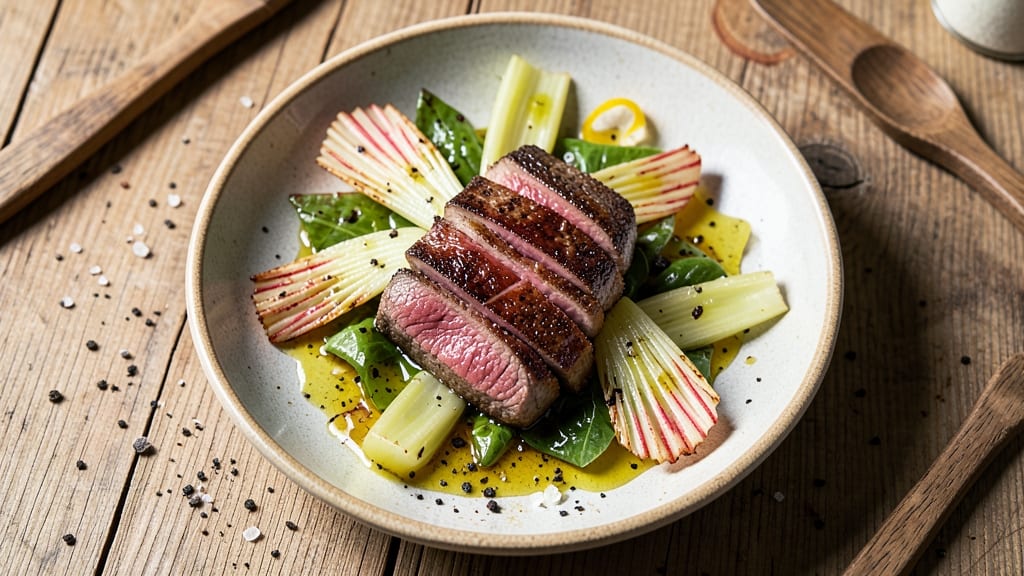 Amazing Steak Salad Recipe: Charred Ribeye and Crisp Celery Crown Crunch