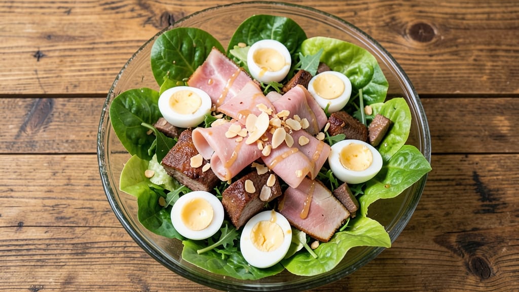 Chef Salad Recipe for a Crowd: Layered Protein and Crunch for 12+ Servings