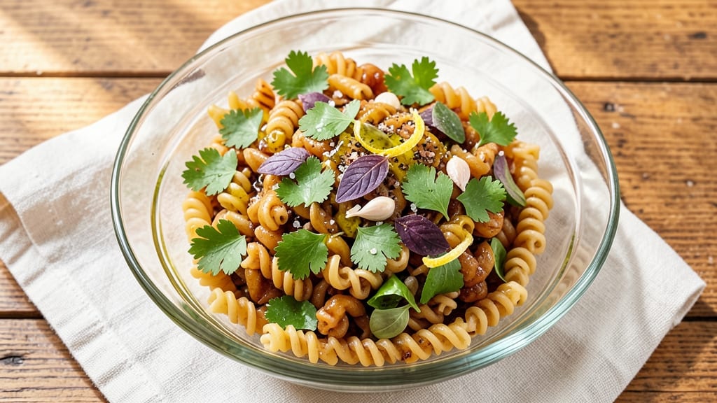 Cold Fusilli Pasta Salad Recipe: Al Dente Noodles With Zesty Lemon-Olive Oil Dressing
