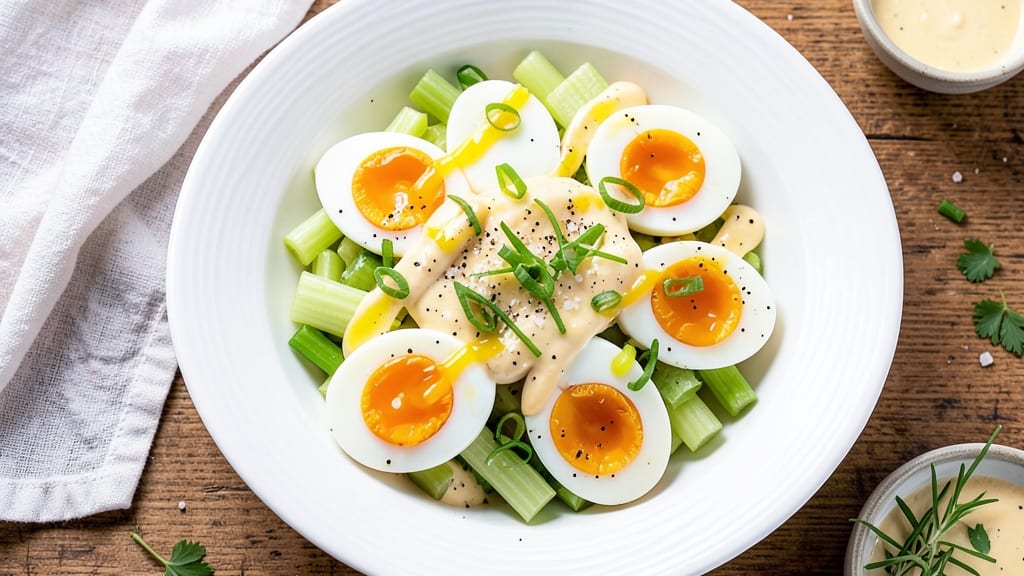 Zesty Egg Salad Recipe: Celery Crown Crunch Meets Lemon-Pepper Zing