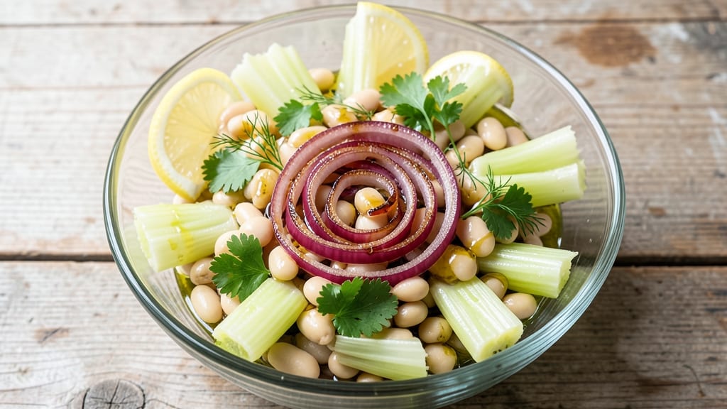 Ww Bean Salad Recipe: Crisp Celery Crowns and Zesty Herb Vinaigrette Twist
