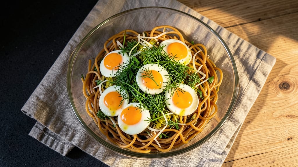 Cold Egg Noodle Salad Recipe: Al Dente Noodles with Zesty Herb-Lime Dressing