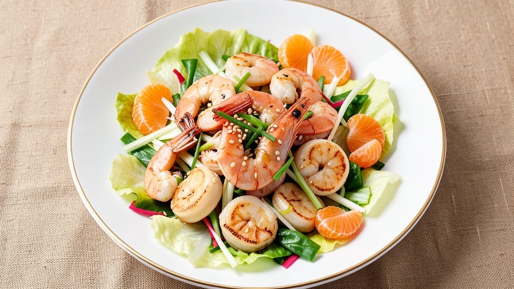 Chinese Seafood Salad Recipe: Crisp Celery Crowns and Citrus-Lime Zing
