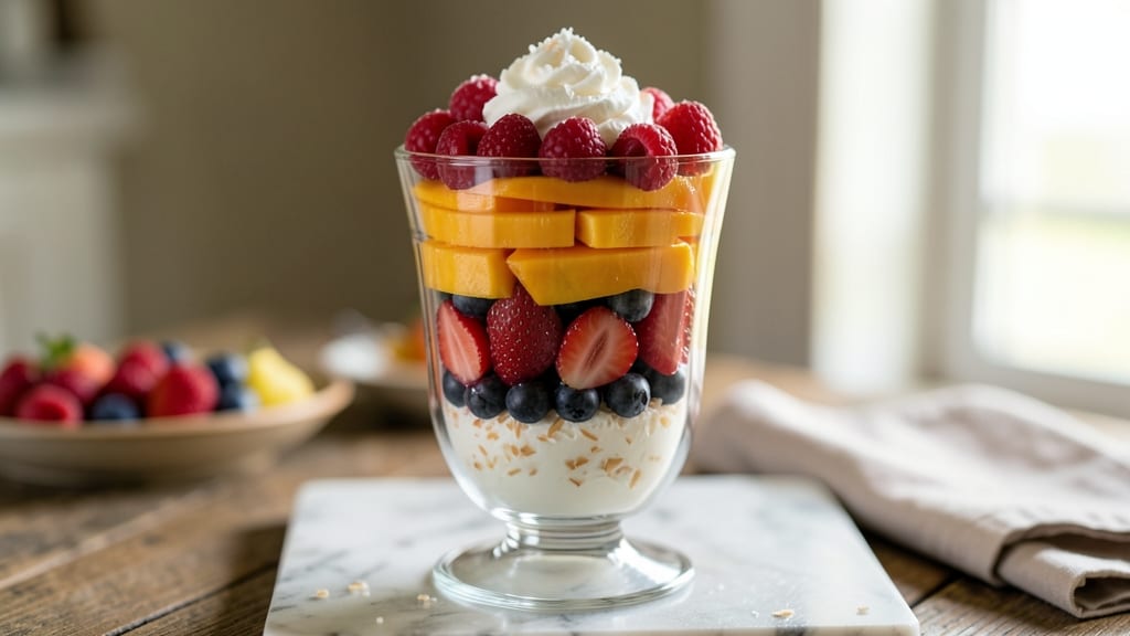 7 Layer Fruit Salad Recipe: Vibrant Stack of Sweet and Creamy Layers