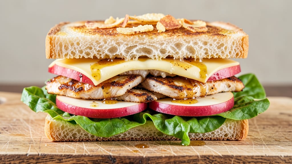 Chicken, Apple, and Salad Sandwich Recipe: Sweet-Tart Crunch Meets Savory Layers