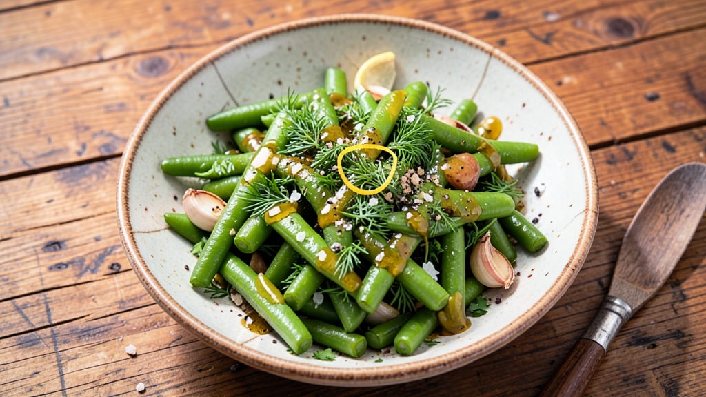 Warm Green Beans Salad Recipe: Crisp Blanched Beans With Zesty Lemon-Dill Dressing