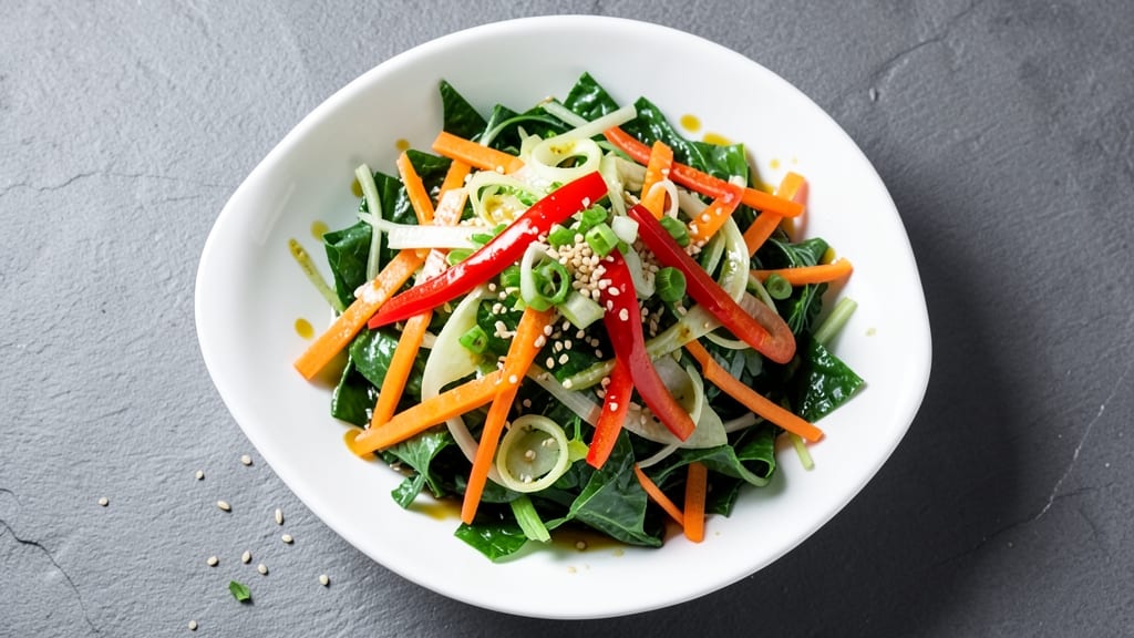 Chinese Chopped Salad Recipe: Crisp Celery Crowns and Smoky Sesame-Ginger Dressing