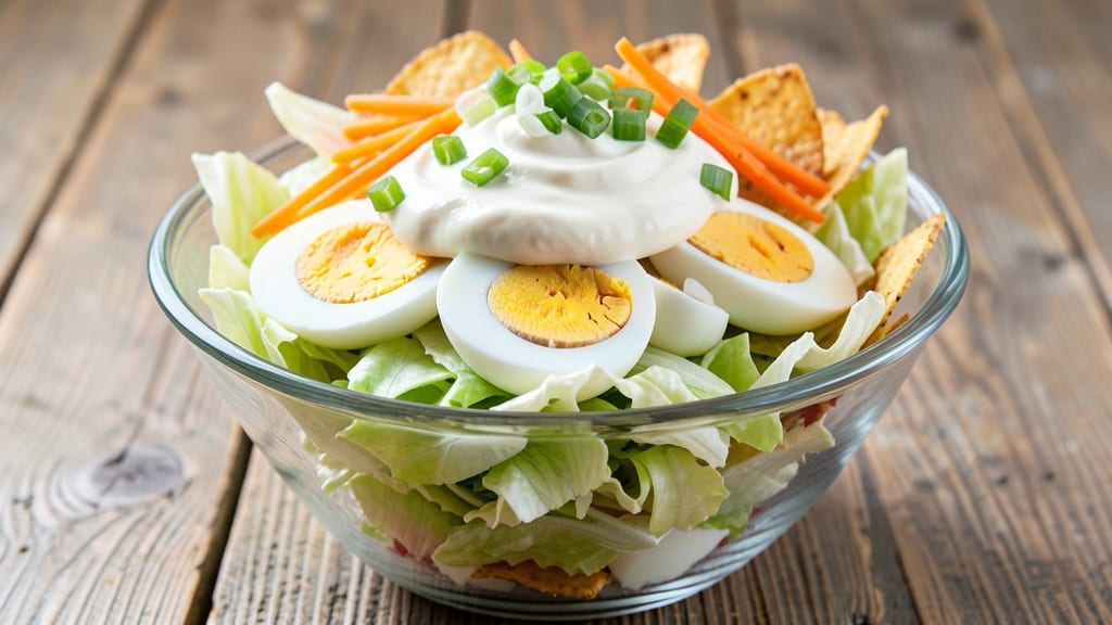 7 Layer Lettuce Salad Recipe With Miracle Whip: Nostalgic Comfort in Every Layer