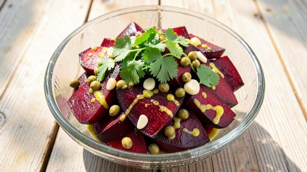 Colombian Beet Salad Recipe: Vibrant Red Beets with Lime and Cilantro Zing