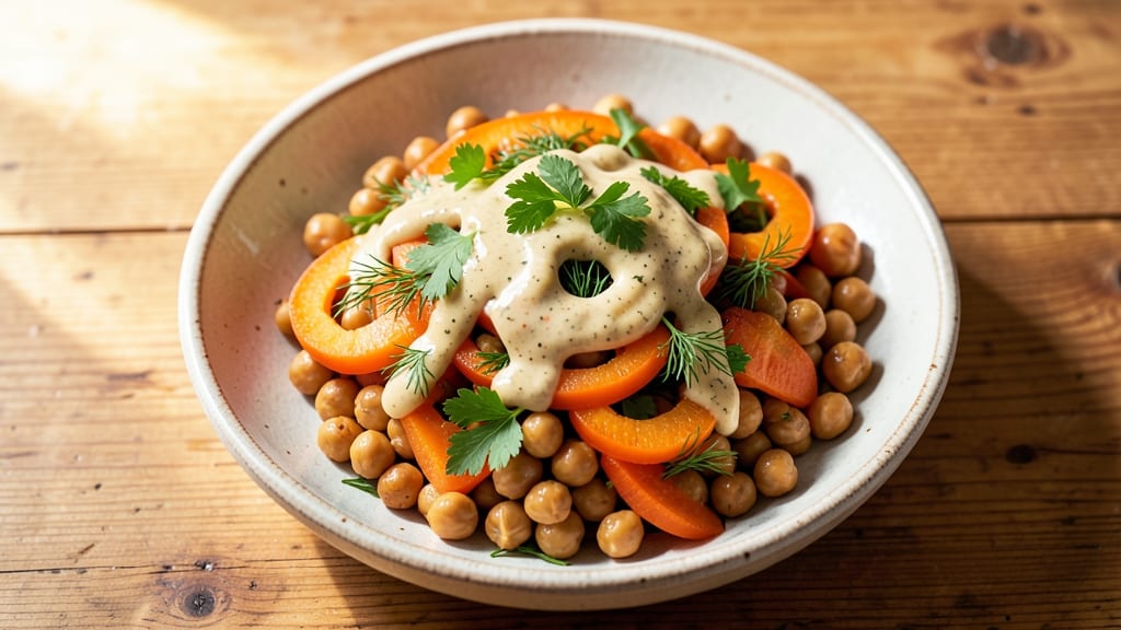 Chickpea and Carrot Salad Recipe: Bright Herb Zing With Crunchy Texture