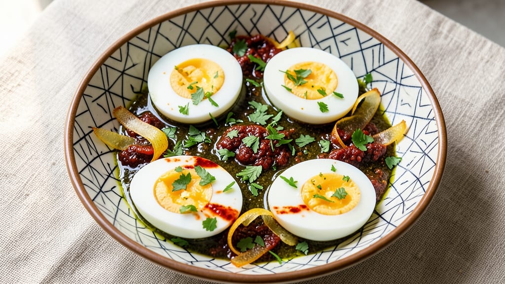 Tunisian Egg Salad Recipe: Harissa-Spiced Crunch With Preserved Lemon Zing