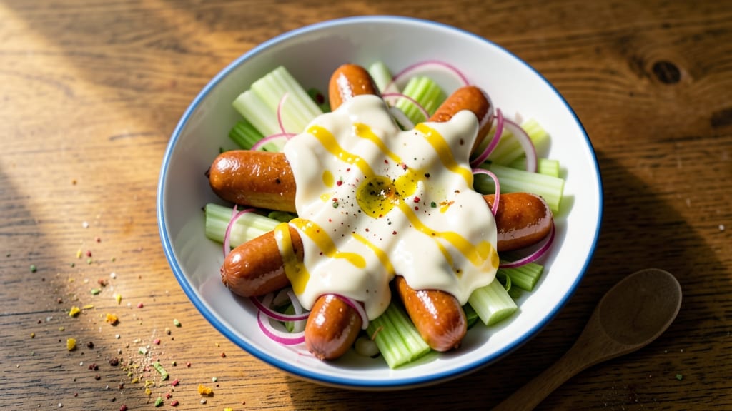 Chicago Hot Dog Salad Recipe: Crisp Celery Crowns and Juicy Wieners Twist