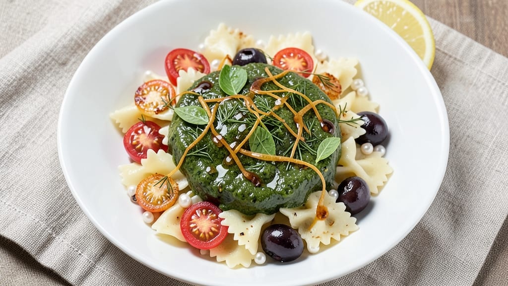 Cold Pasta Salad Dressing Recipe: No-Mayo Herb Oil Base With Celery Crown Crunch