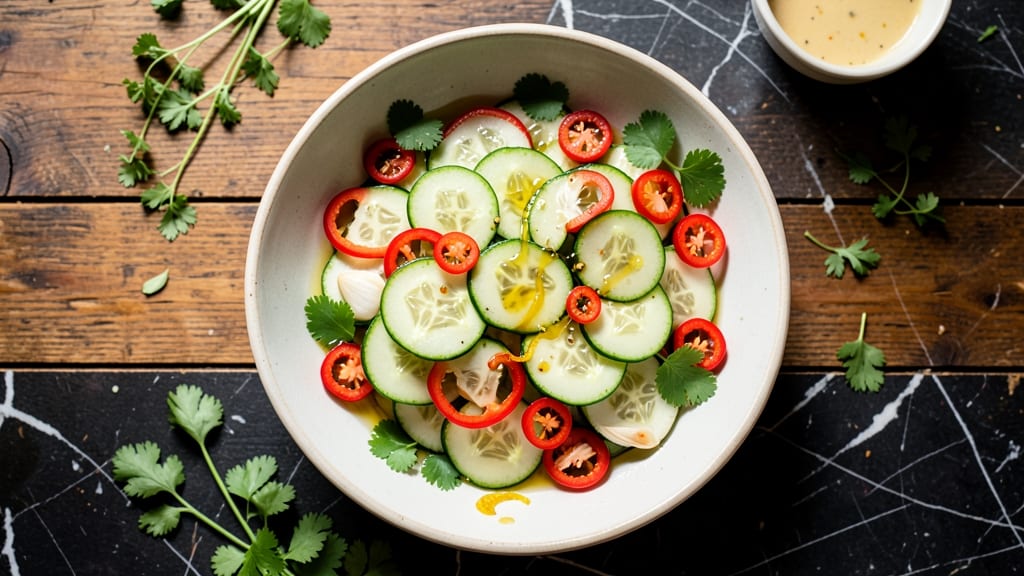 Chilli Cucumber Salad Recipe: Zesty Heat and Cool Crunch Balance
