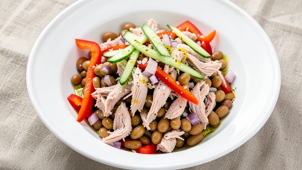 Tuna and Kidney Bean Salad Recipe: Mediterranean Protein-Packed Crunch