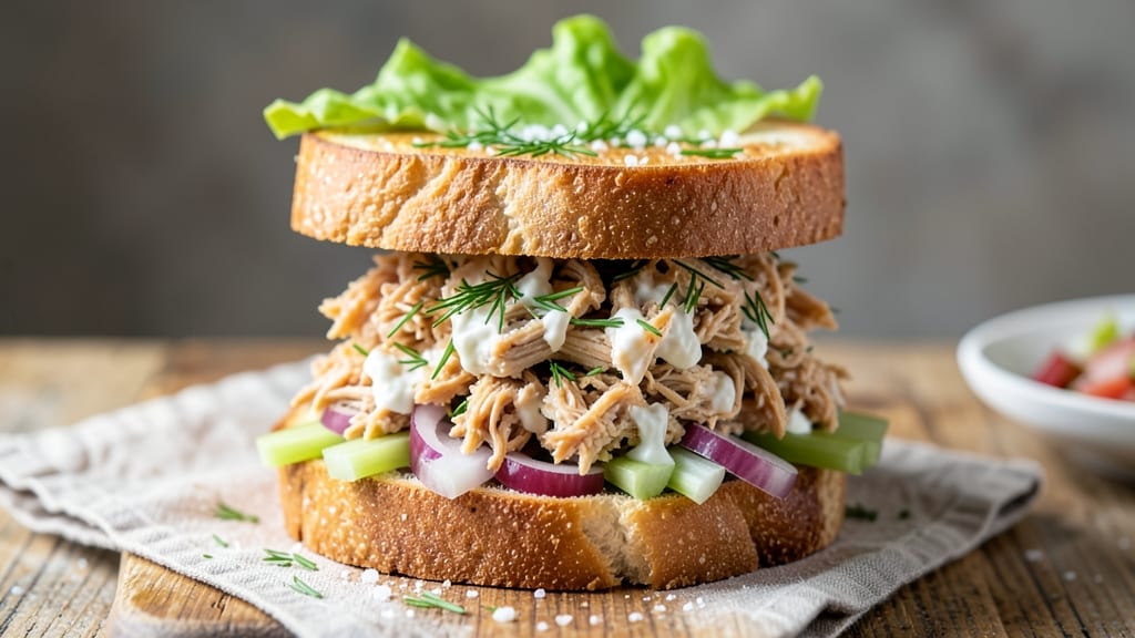 Chicken Salad Sandwich Recipe Pioneer Woman: Herb-Infused Cream Cheese Base With Celery Crowns That Stay Crisp