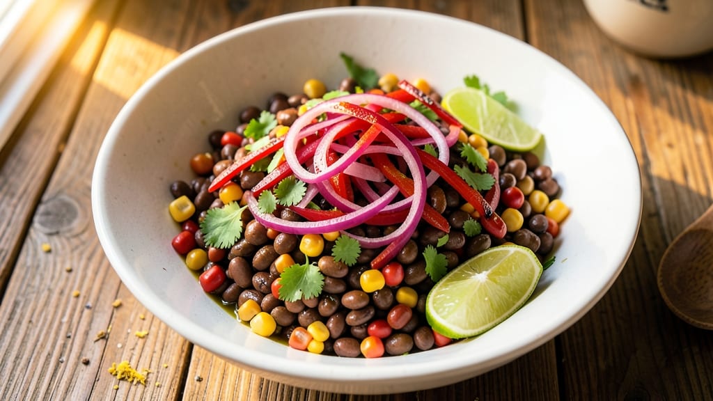 Tex Mex Bean Salad Recipe: Zesty Lime and Cilantro Crunch