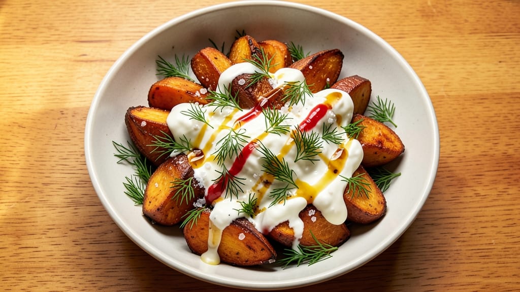 Sweet Potato Salad Recipe With Greek Yogurt: Roasted Sweetness and Herbed Creaminess