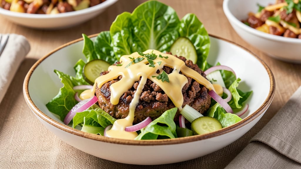 Cheeseburger Salad Recipe Pioneer Woman: Crispy Celery Crowns and Smoky Ranch Fusion