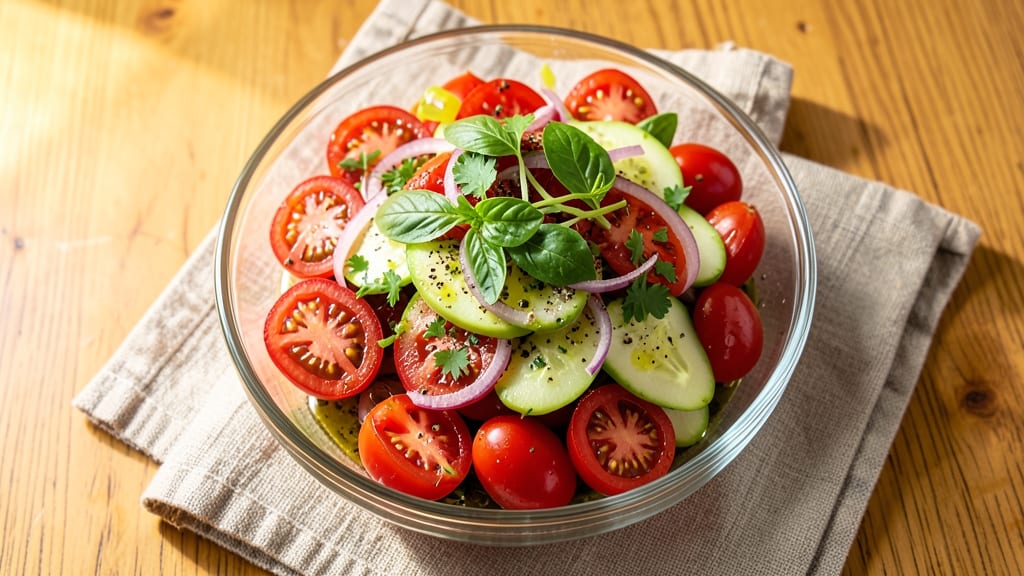 Chopped Tomato Salad Recipe: Bright, Juicy, and Herb-Packed Summer Crunch