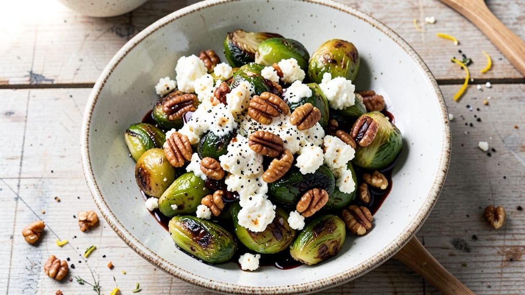 America's Test Kitchen Brussels Sprouts Salad Recipe: Crisp Roasted Bites with Nutty Balsamic Glaze
