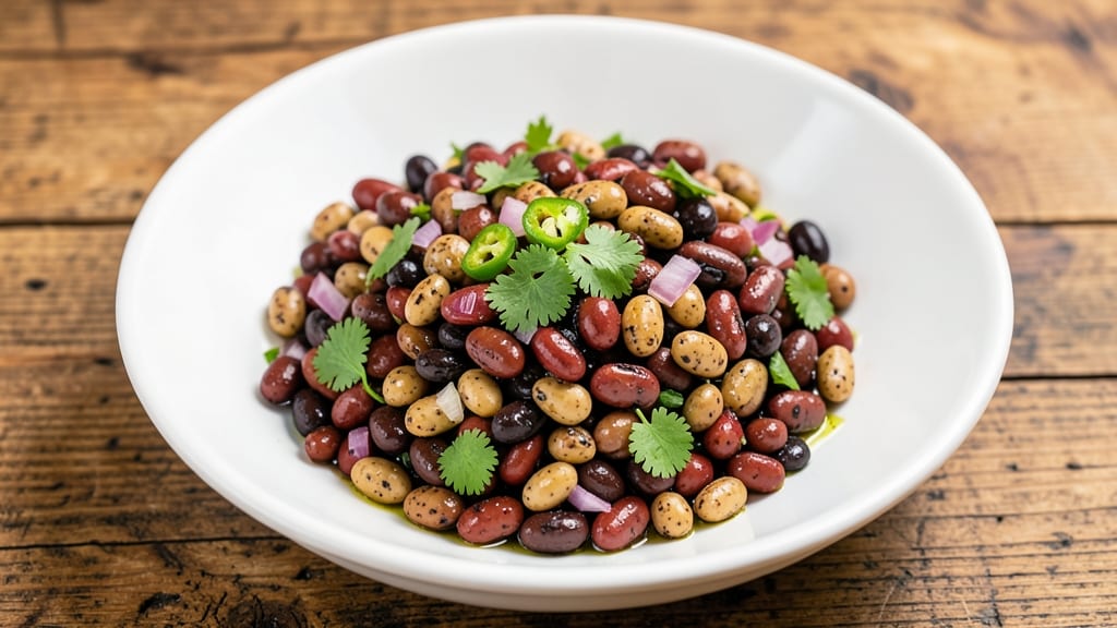3 Bean Salad Recipe Mexican: Lime-Cilantro Zing with Crunchy Black Beans
