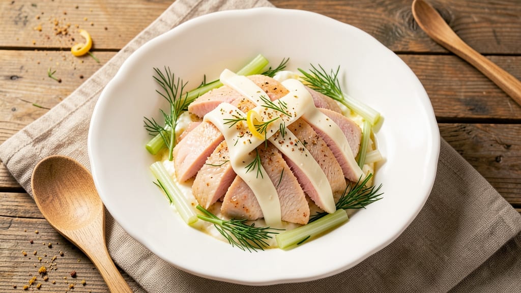 Christy Mae's Chicken Salad Recipe: Herb-Packed Cream Cheese Base with Crunchy Celery Layers